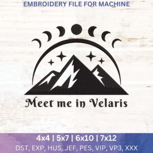 velaris embroidery design