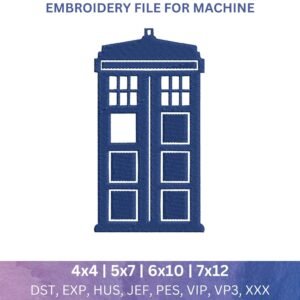 doctor who embroidery design